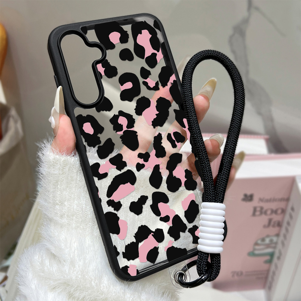 Samsung Galaxy A55 - Custodia per telefono con stampa leopardata
