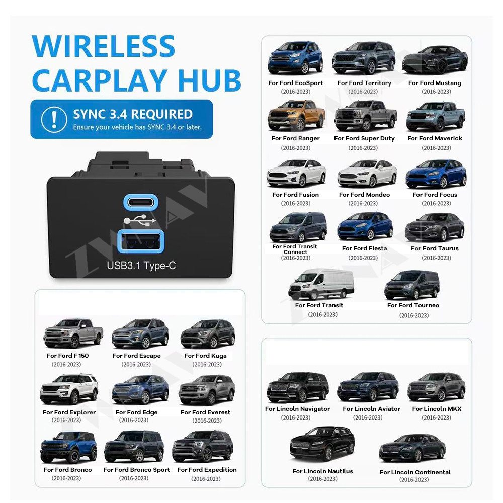 Adattatore Wireless CarPlay An - Usb Hub Type C recensione e prezzo